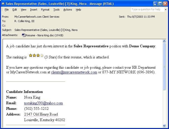 follow up email after resumes