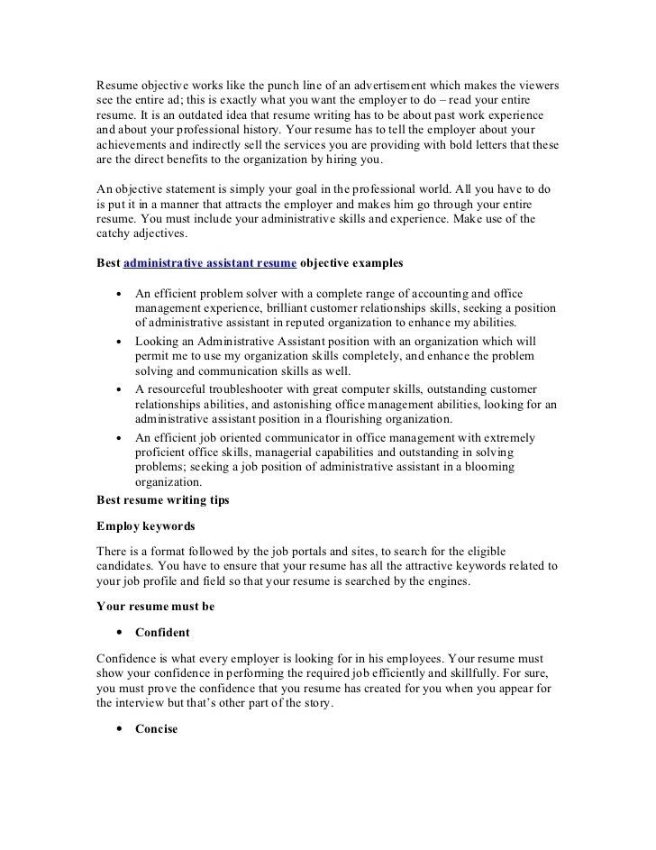administrative assistant summary for resumes
