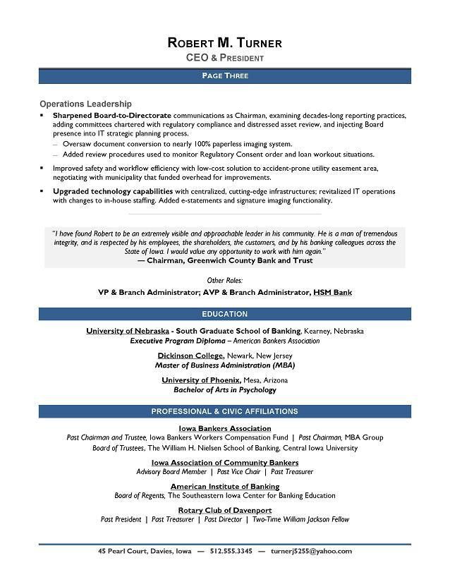 cmo resumes