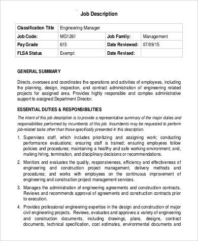 administrative manager job description