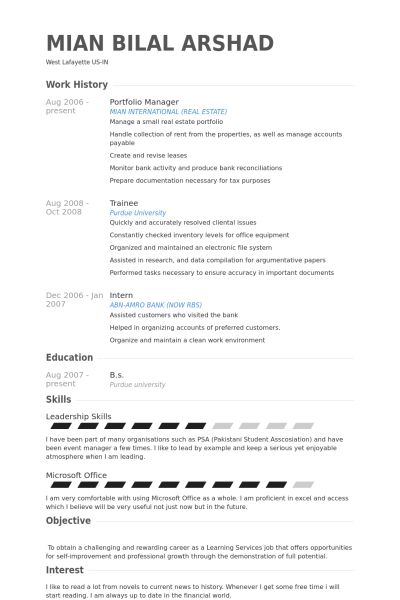 portfolio and resumes