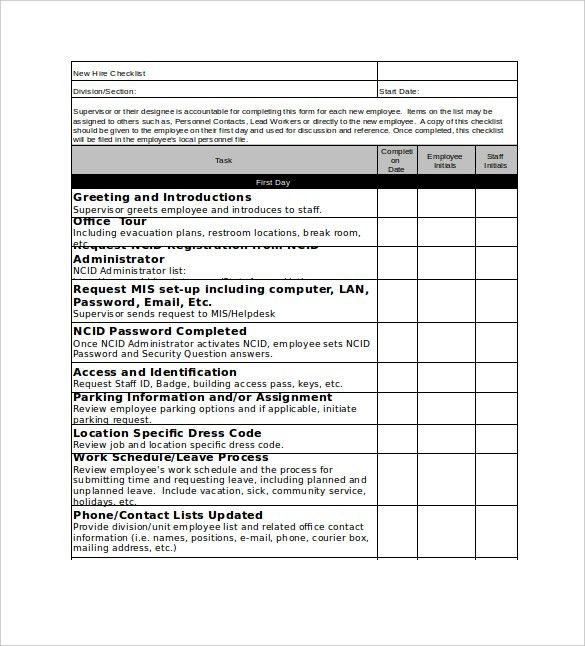 email list template