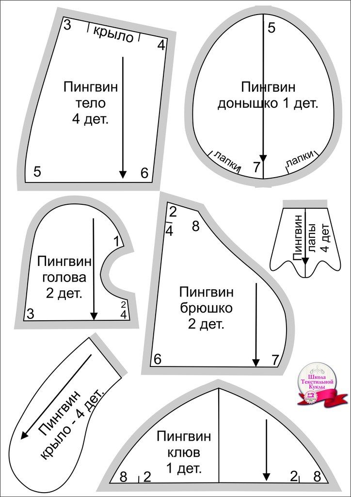 Выкройки для куклы анастасии голеневой Выкройки для куклы анастасии голеневой