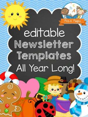 pre k newsletter templates