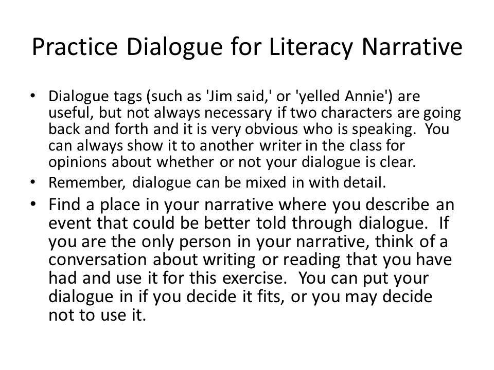 literacy narrative essay example