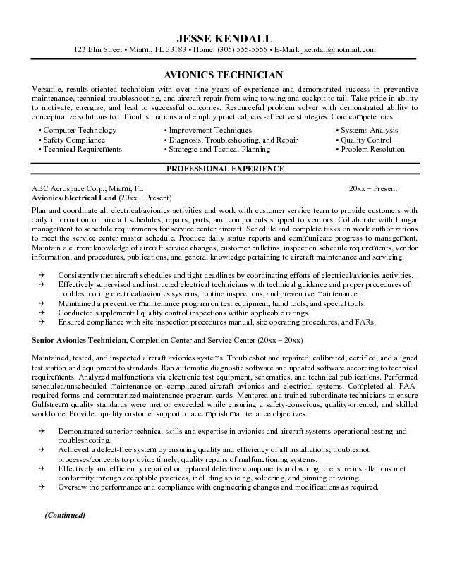 hvac sample resume