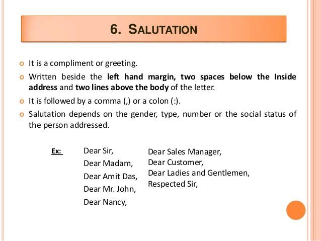 dear madam sir cover letter