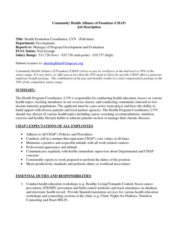 resume for lvn