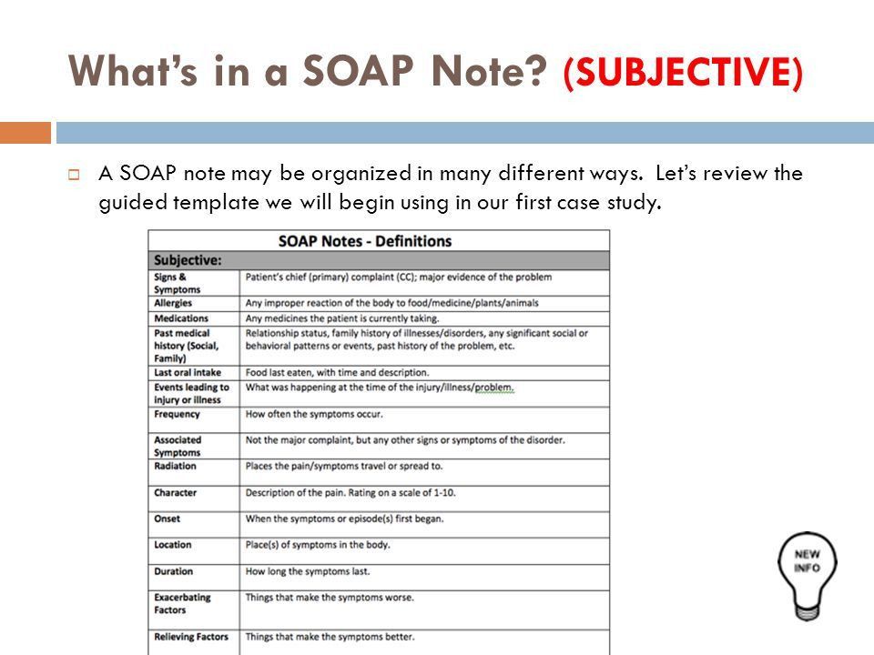 soap notes example mental health