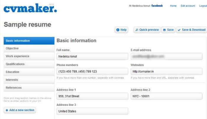 do resume online