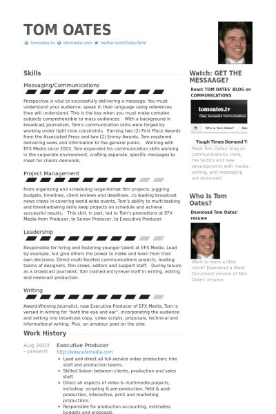 video producer resume fiveoutsiders com executive producer resume