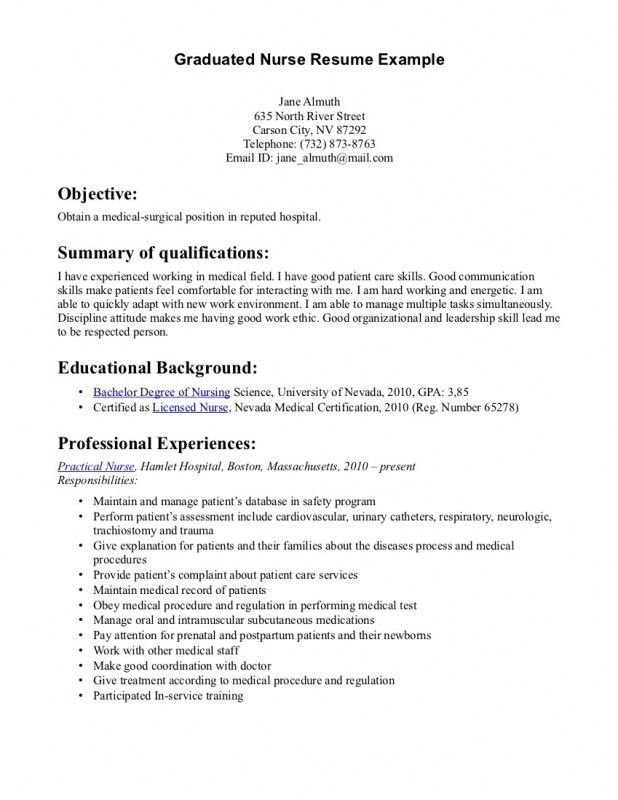 new grad rn resume templates
