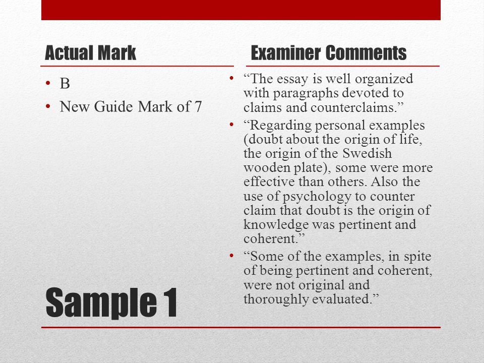 Tok Essay Examples Free