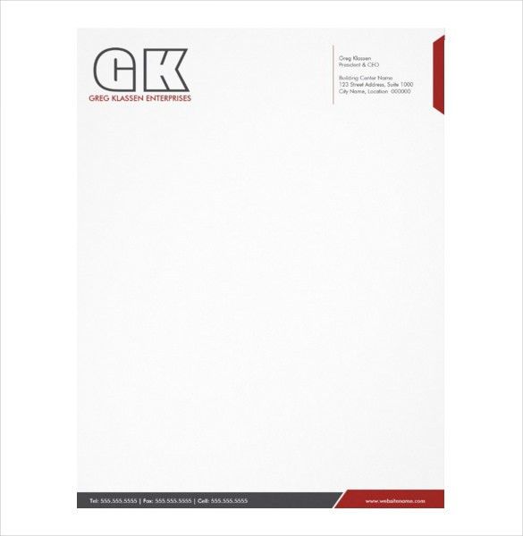 professional company letterhead