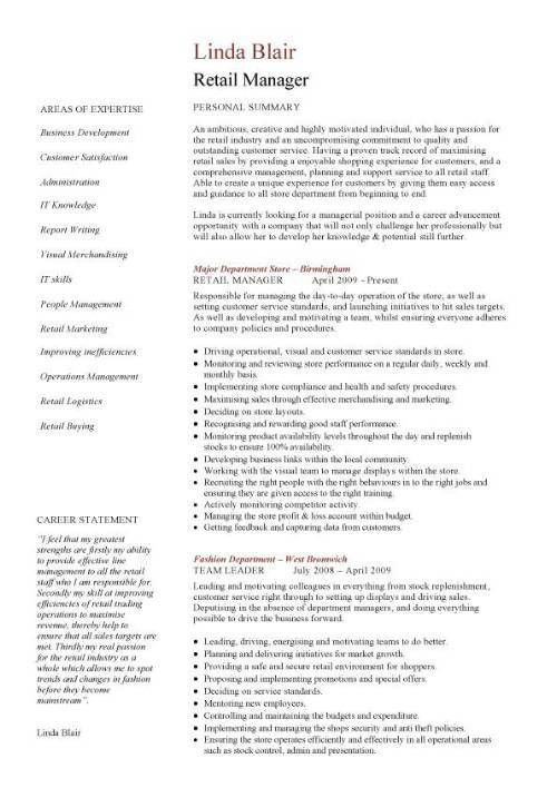sales assistant cv