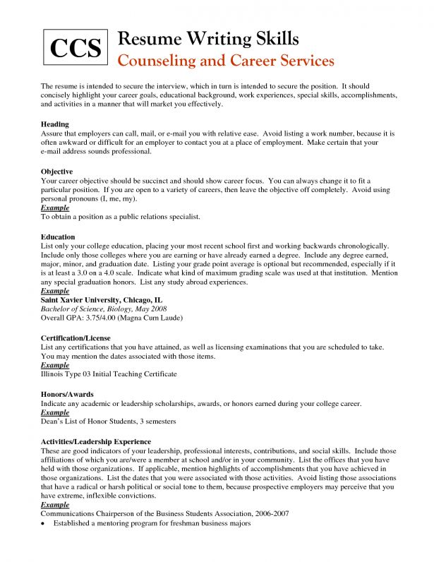 school leaver resume examples