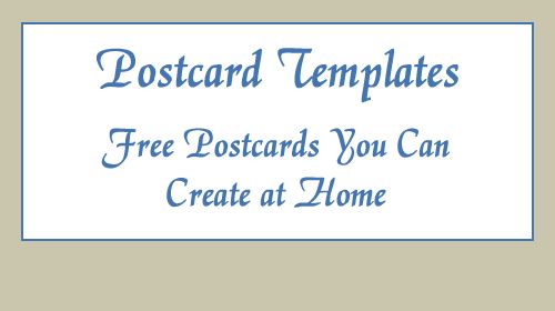microsoft word postcard template