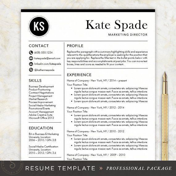 cv template word mac