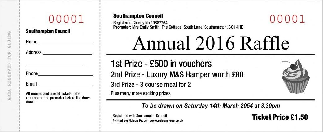 raffle ticket template free