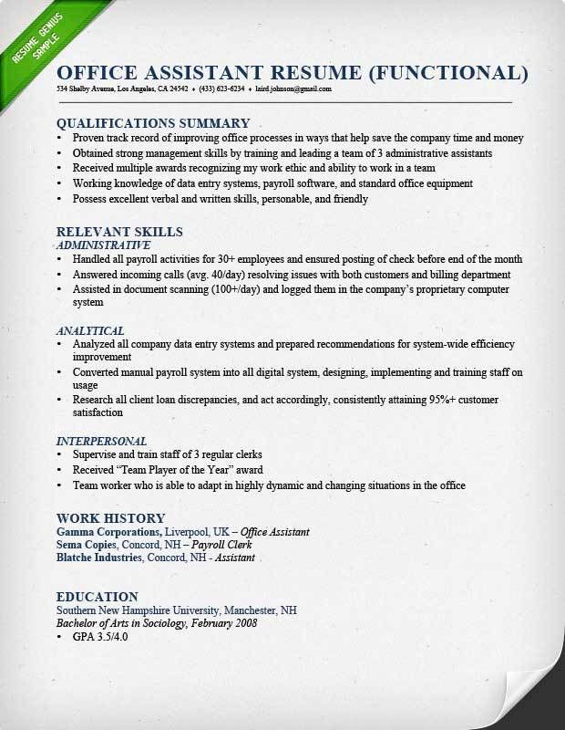 creating a functional resumes