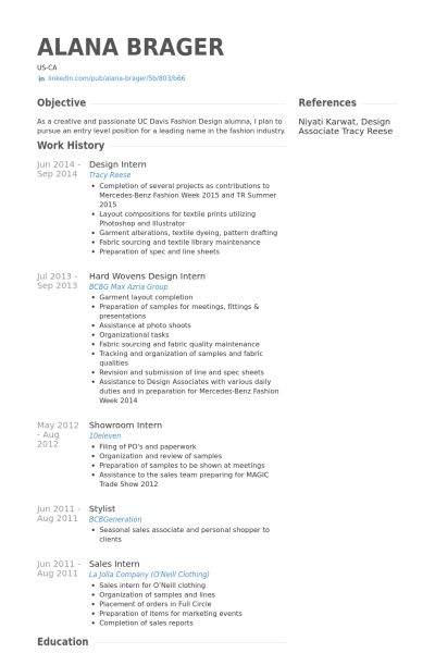 fashion designer cover letter sample