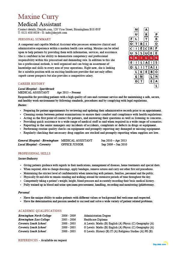 certified medical assistant resume