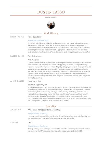 bank teller resume samples