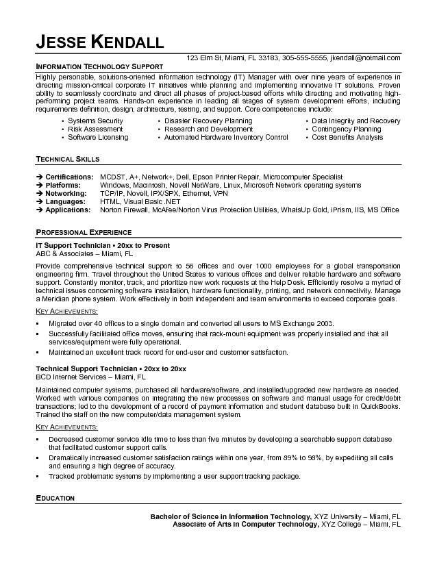 gis resume sample