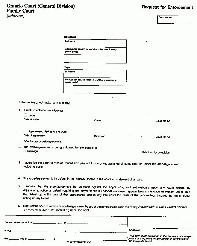 custody agreement letters