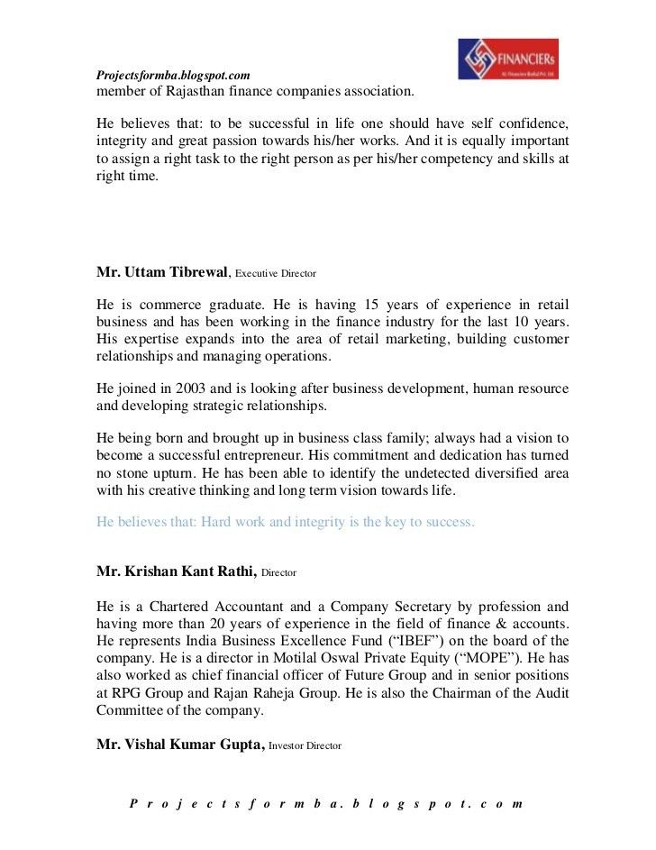investor report template