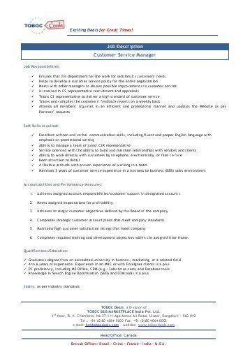 deli clerk job description