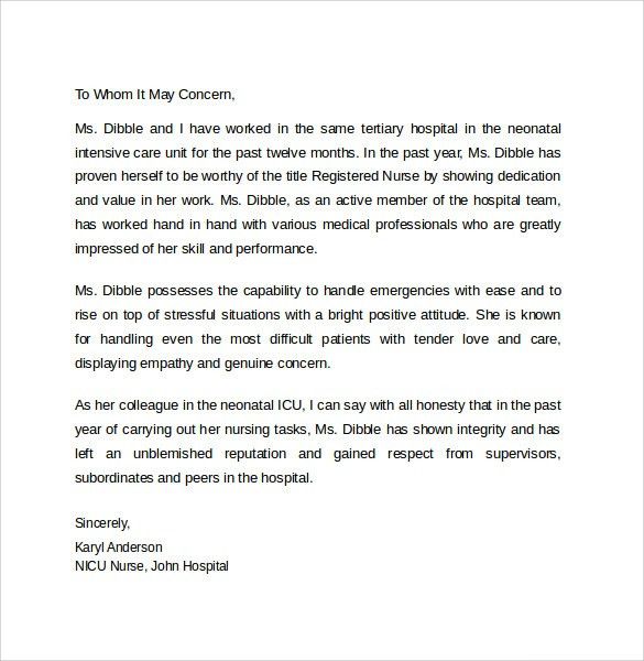Personal Character Reference Template Personal Character Reference