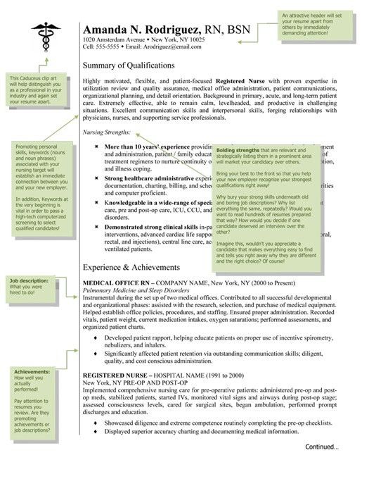 registered nurse resume templates free