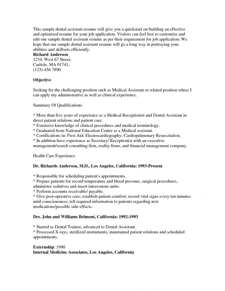 dental hygienist resume objective