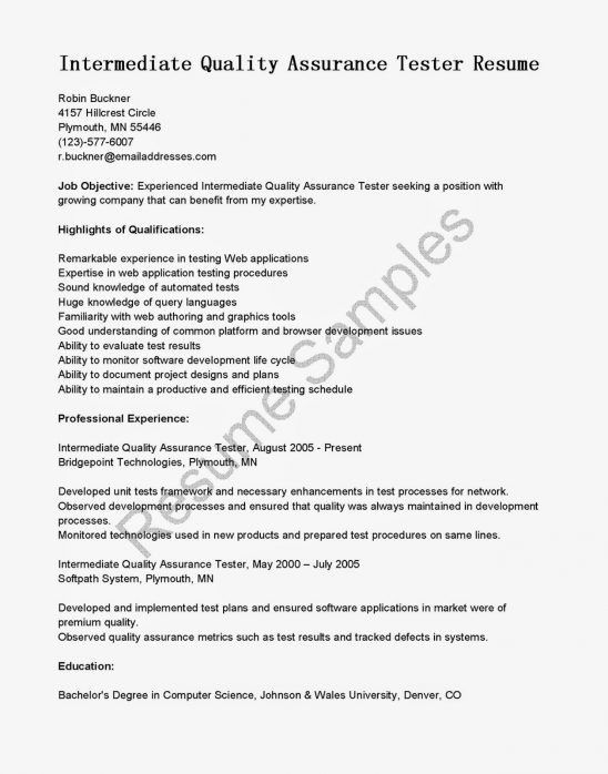 qa tester job description