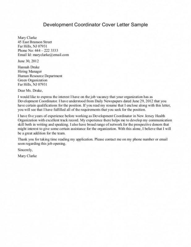 cover letter sales associate