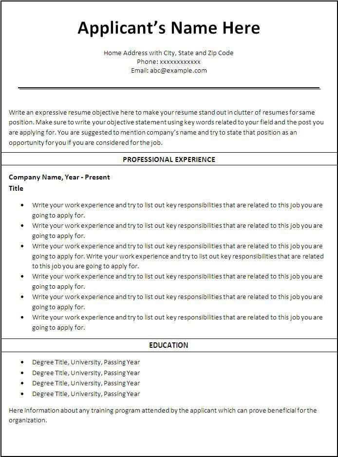 staff nurse resume format