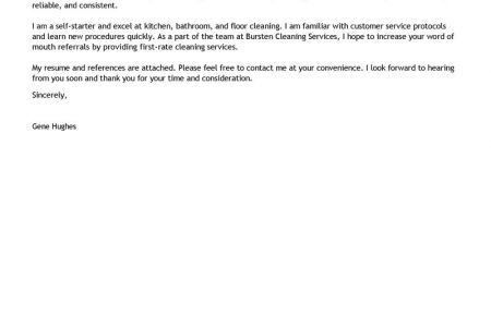 cleaning services resume