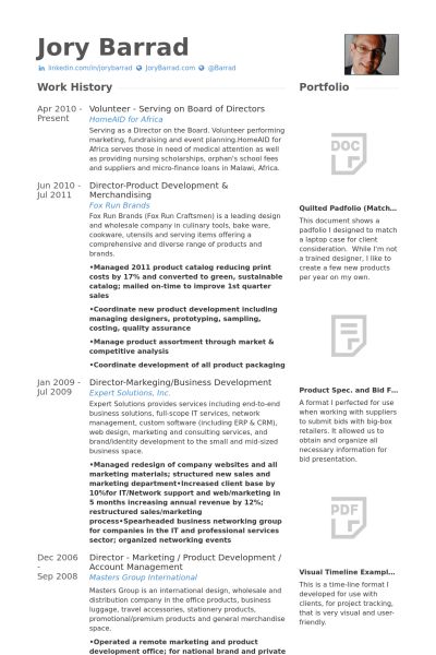 director of business development resumes