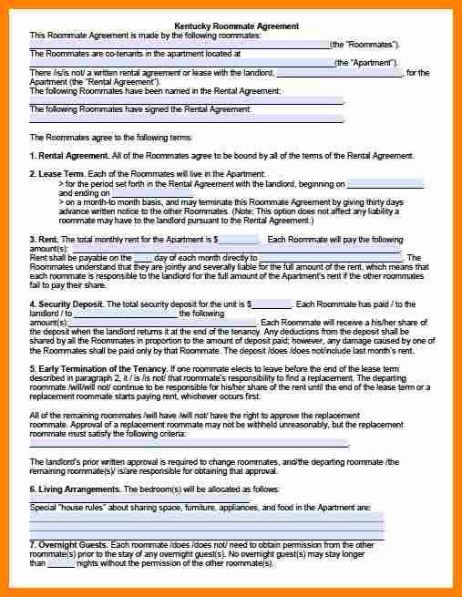room rental lease