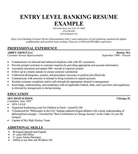 investment banking resume template