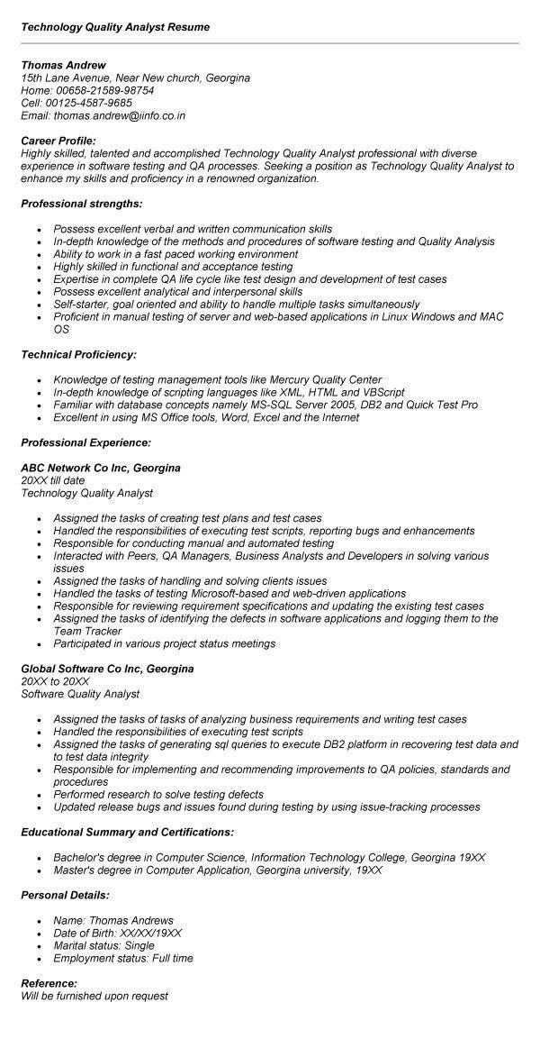 qa engineer cover letter