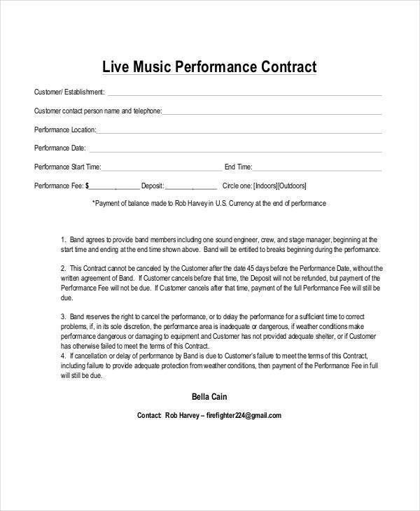 housekeeping contract samples