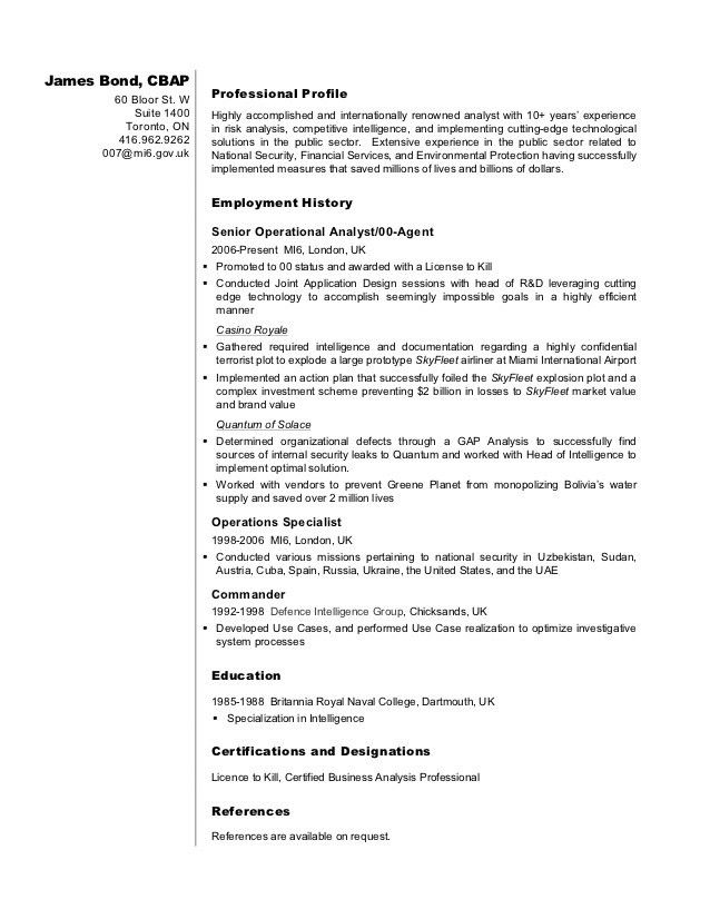 business analyst sample resumes
