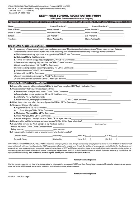 registration form samples