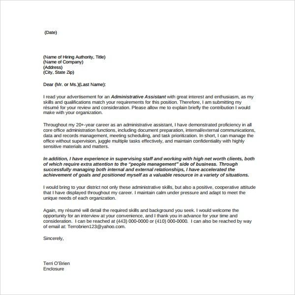 medical front office cover letter