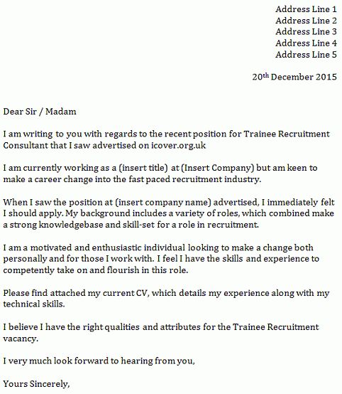 business consultant cover letter