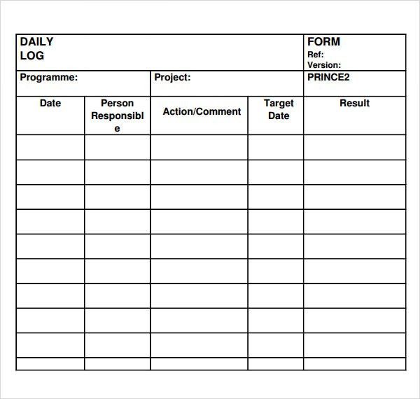 food diary template excel