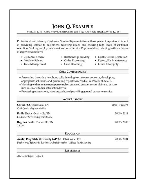 Resume Examples Objective Statement For With Summary Customer ...