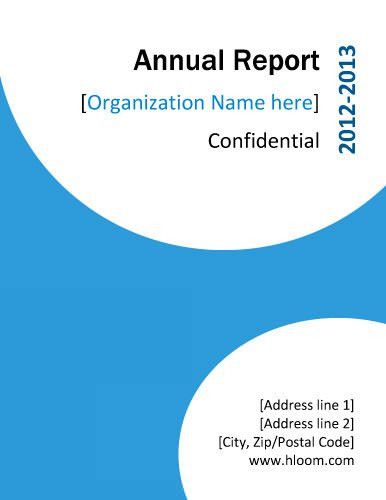 annual report word template